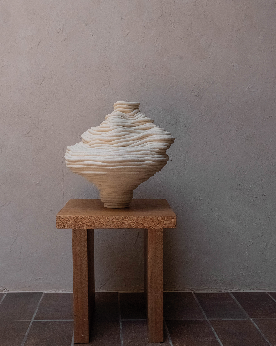 Custom Fossil Vase NO. 2 (narrow top)