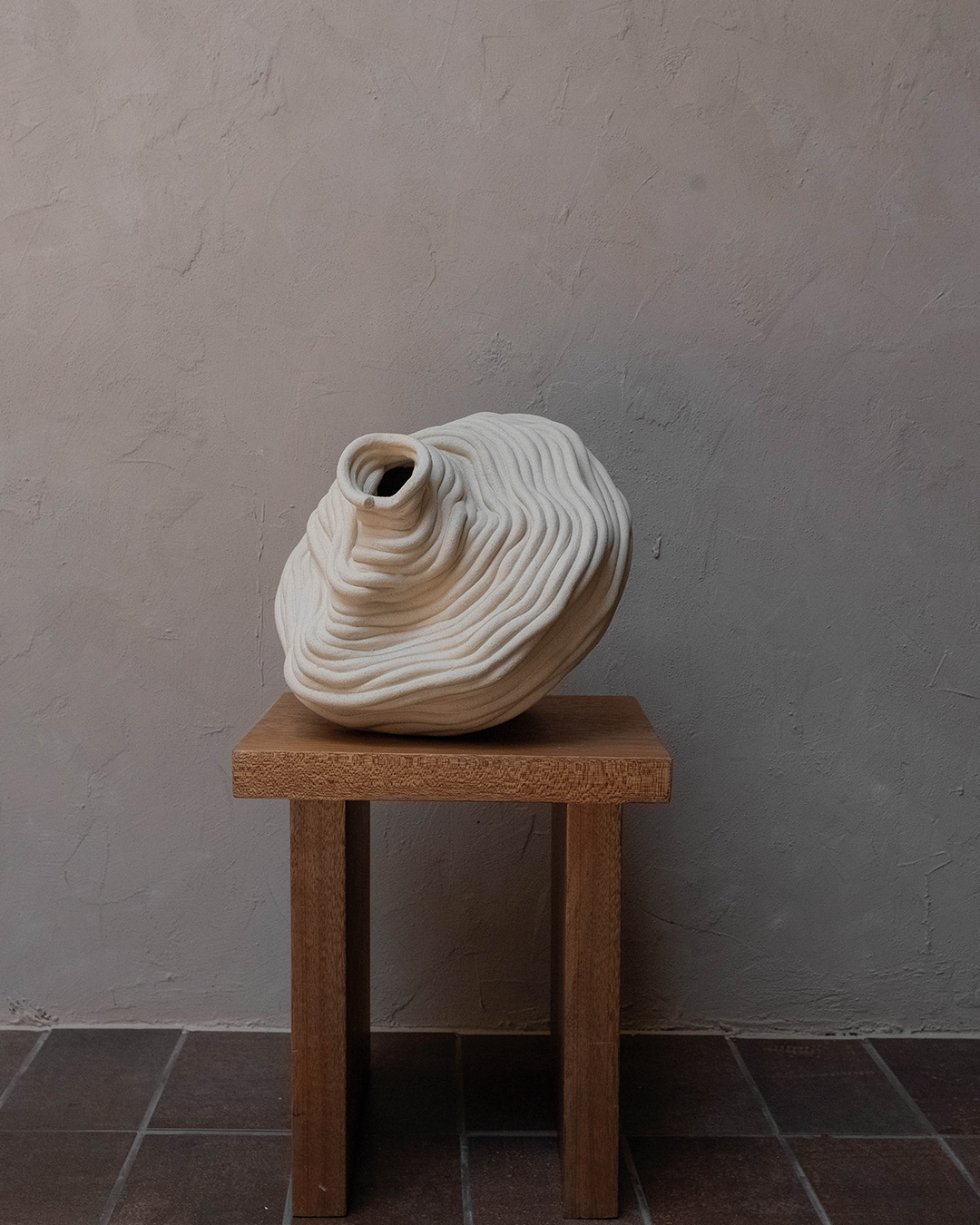 Custom Fossil Vase NO. 2 (narrow top)