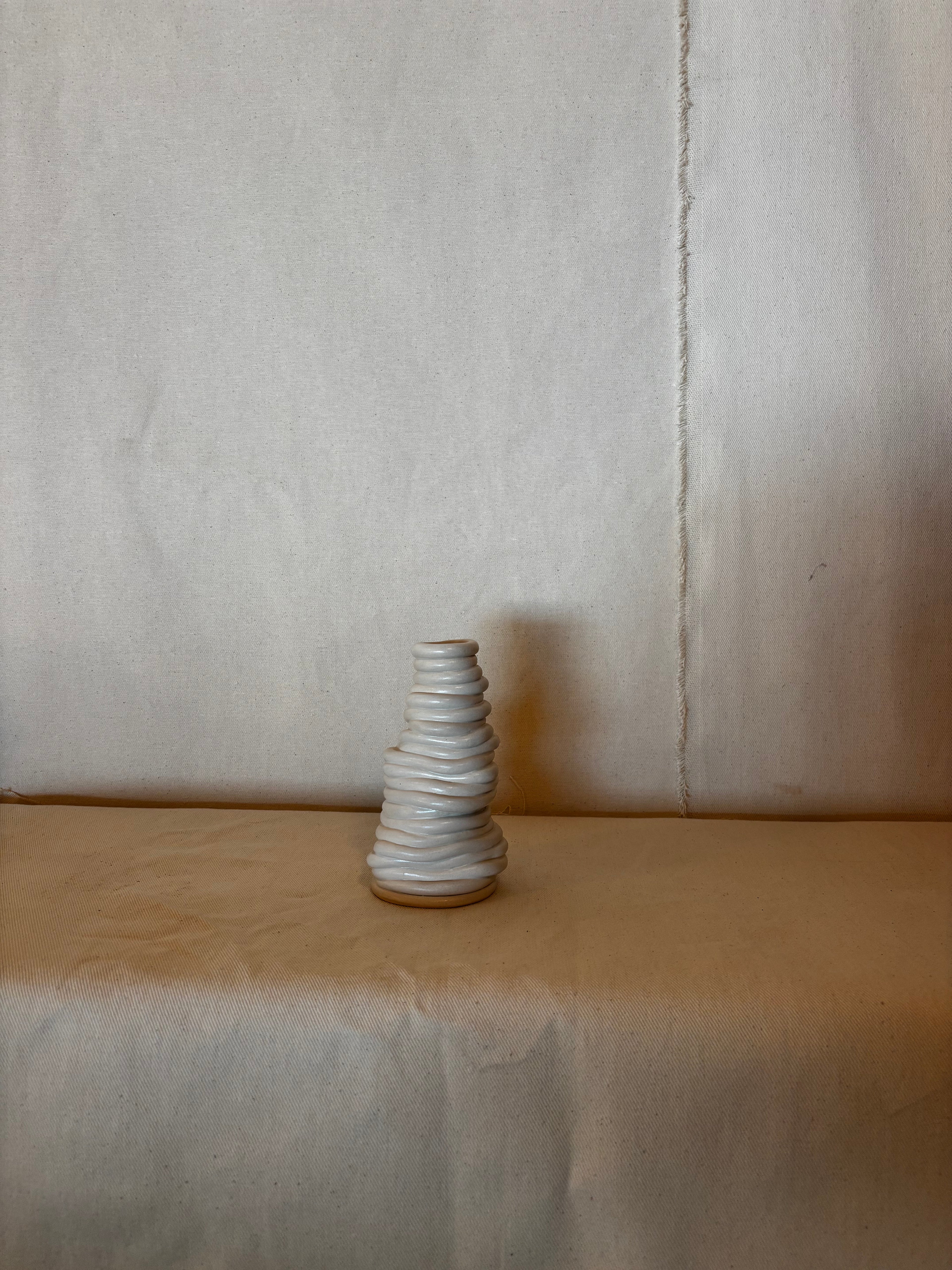 Bone Candle Bottle White