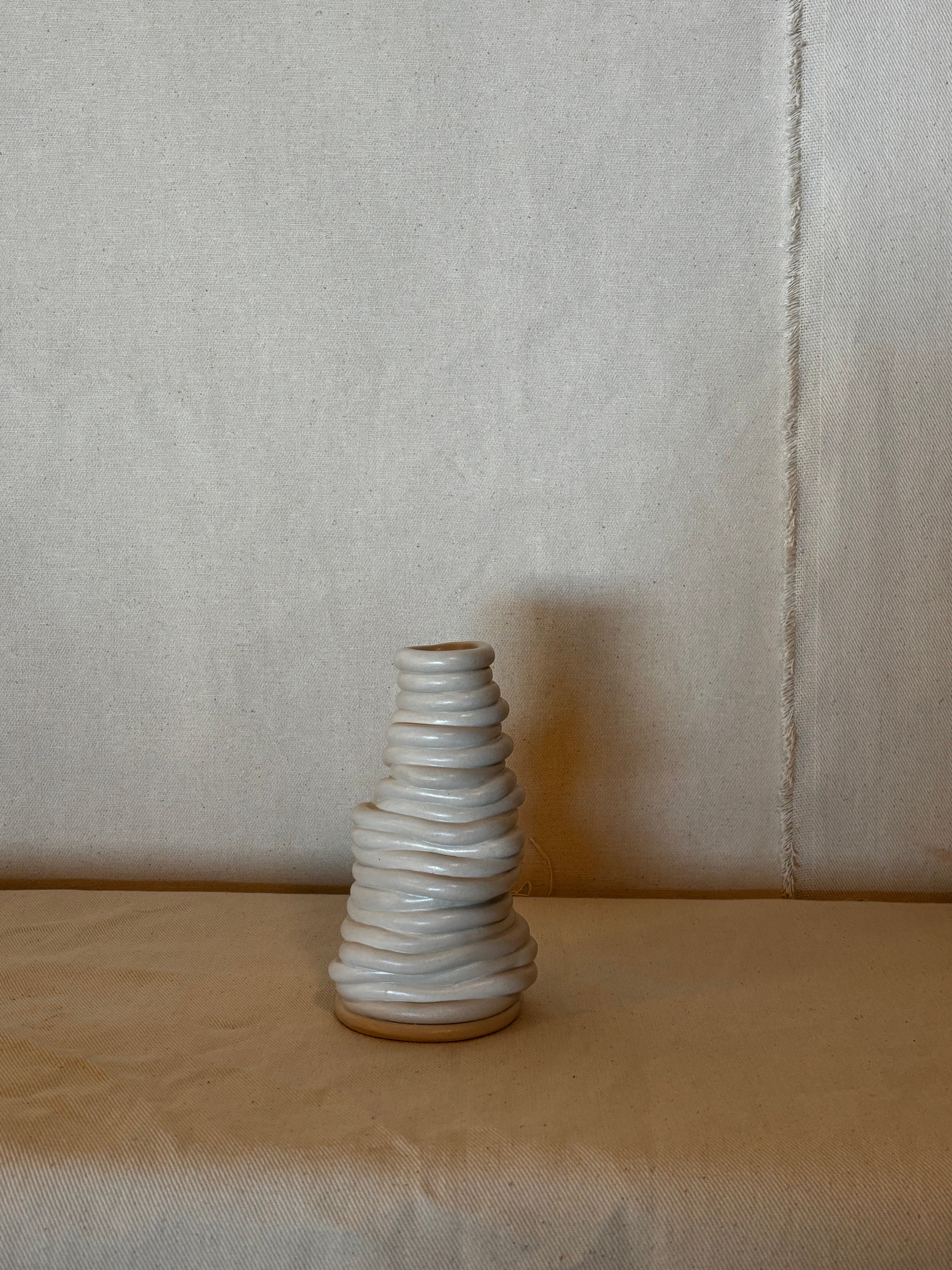 Bone Candle Bottle White