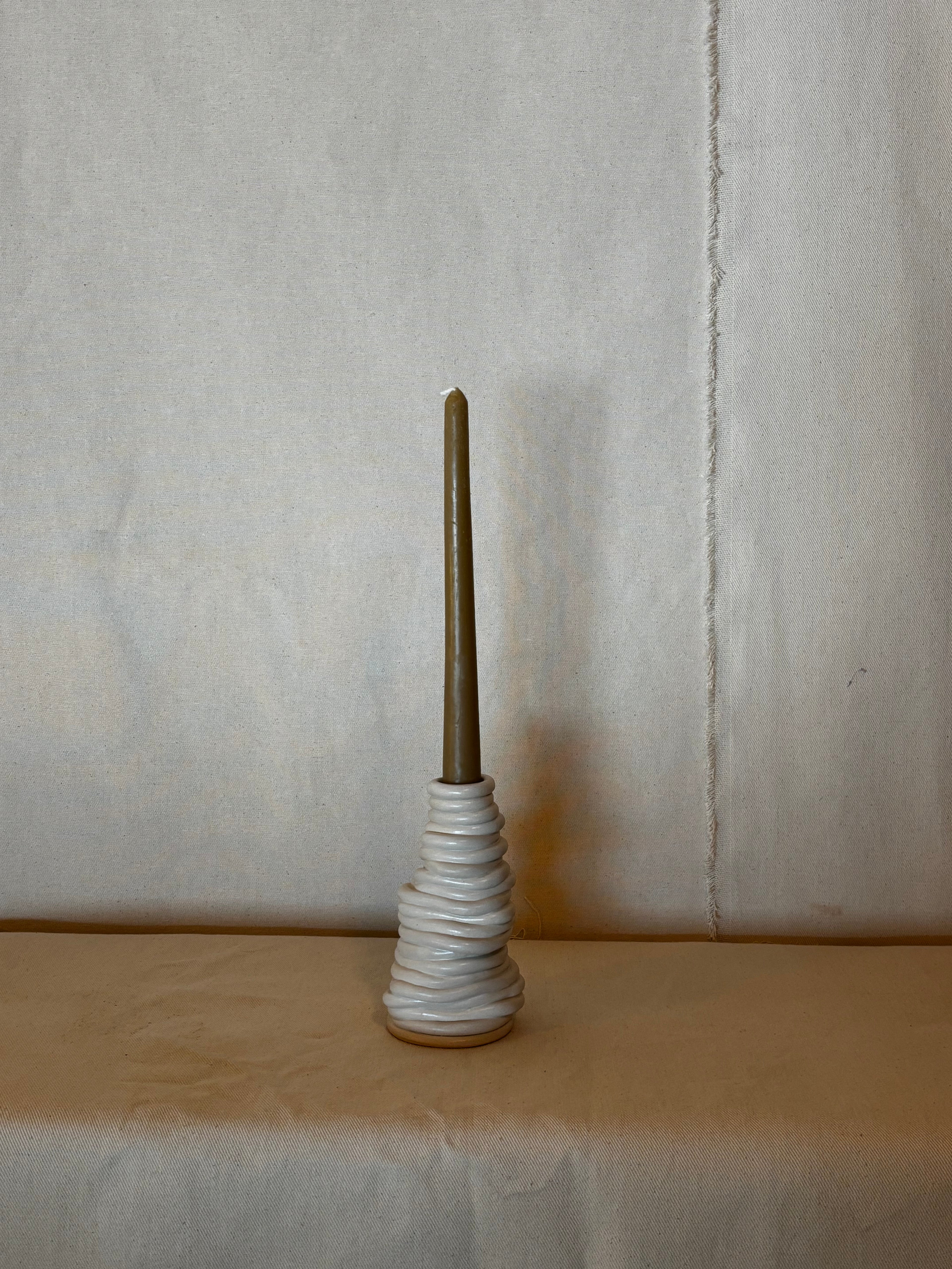 Bone Candle Bottle White