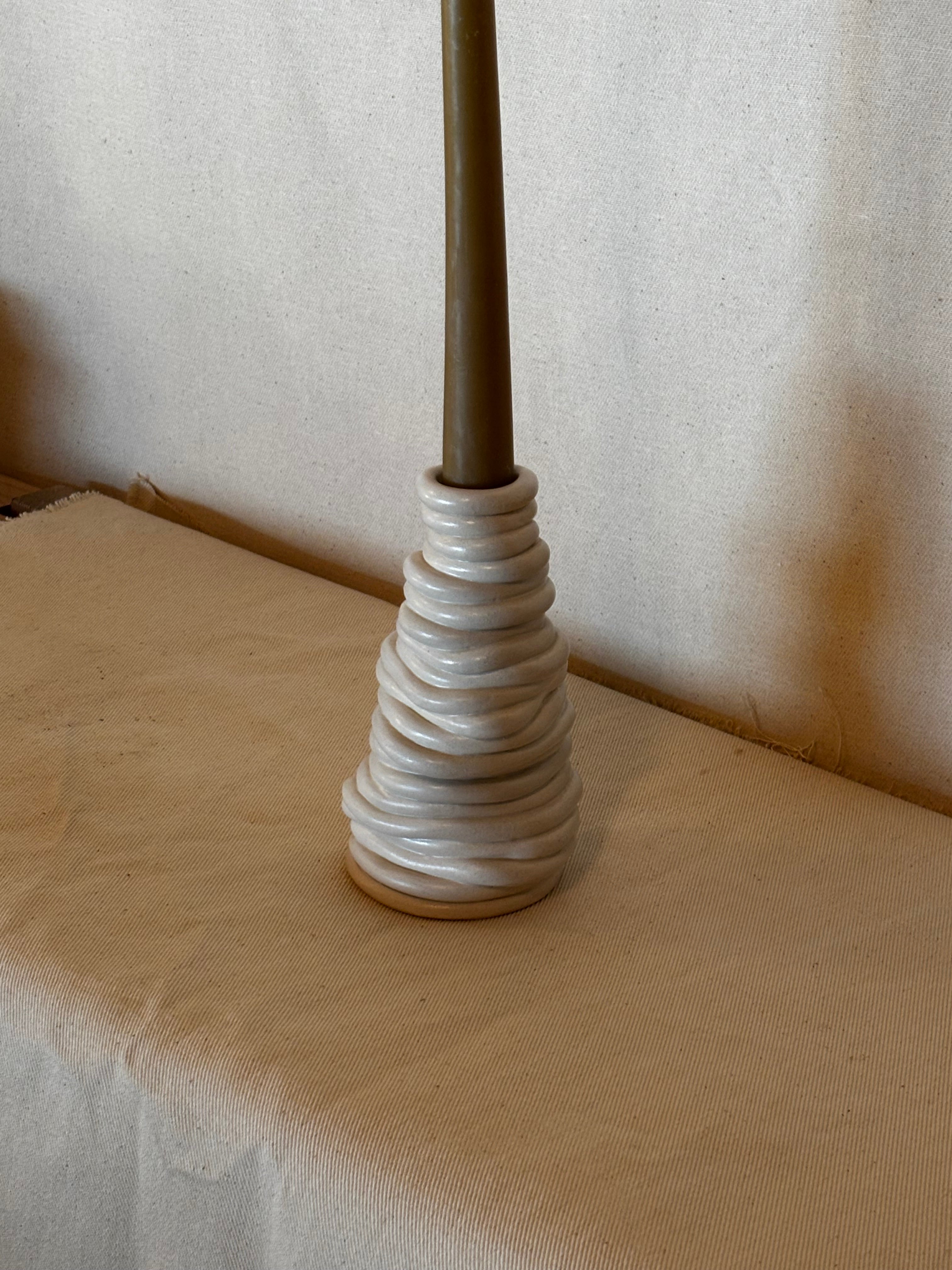 Bone Candle Bottle White