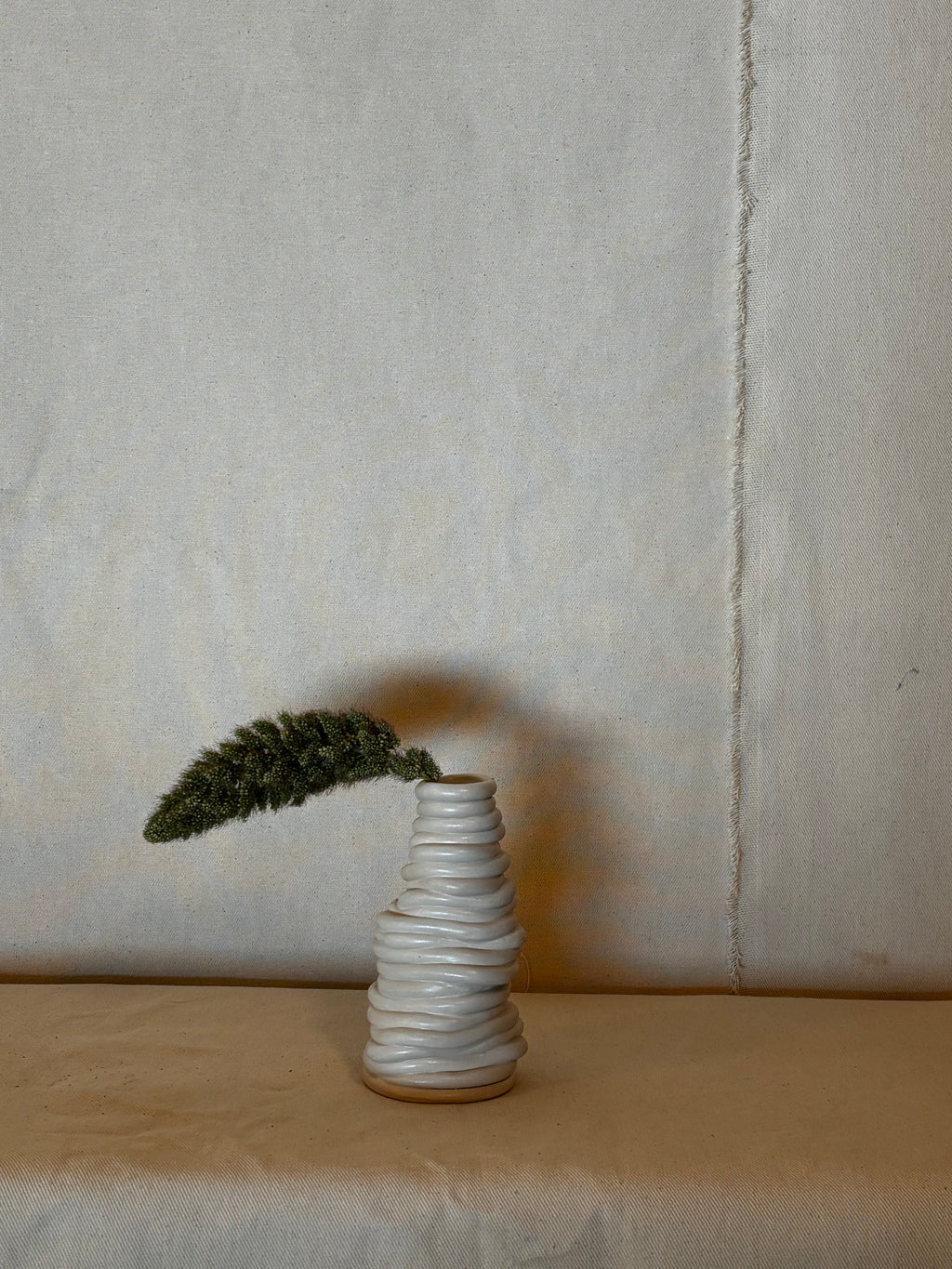 Bone Candle Bottle White