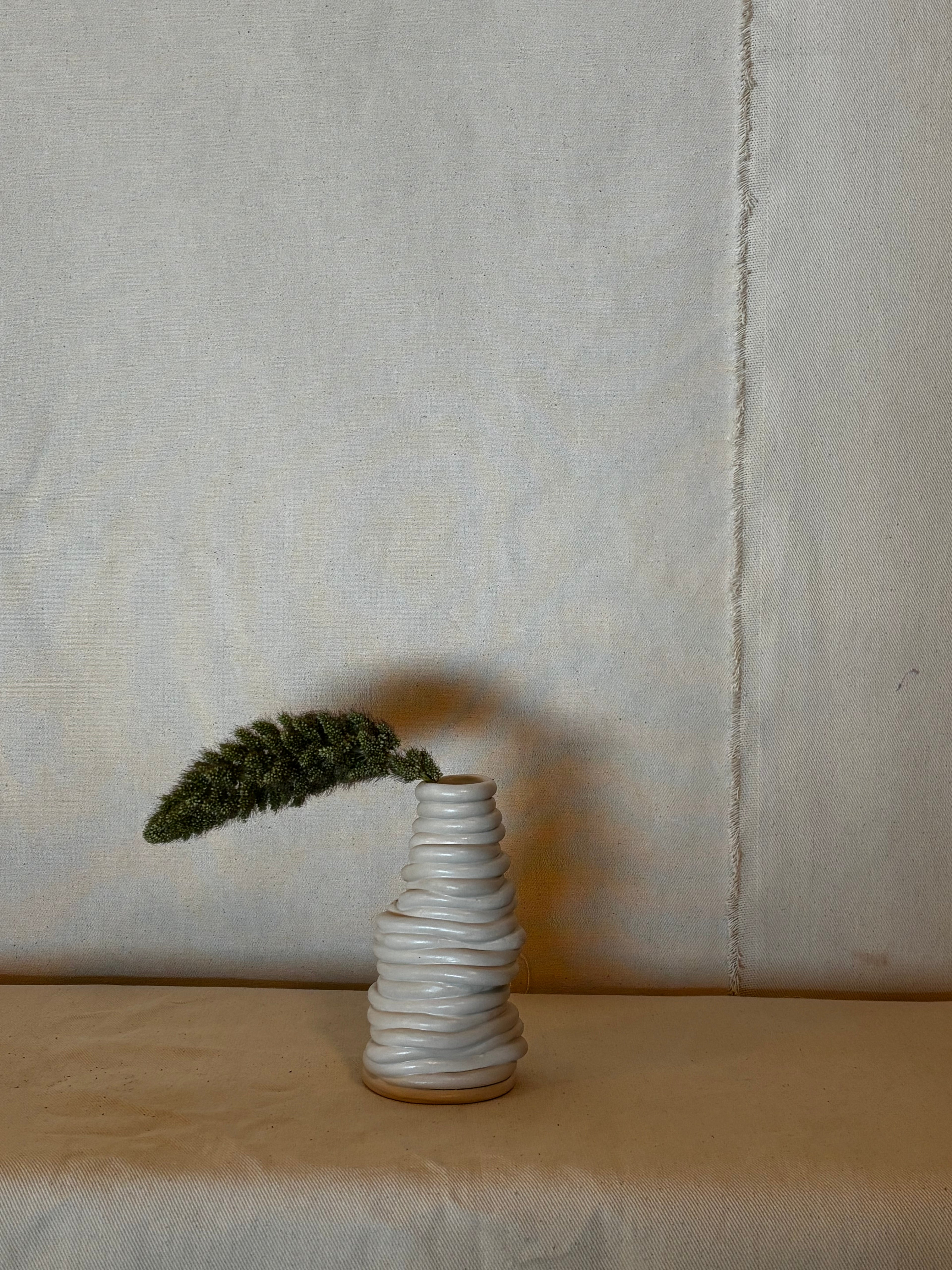 Bone Candle Bottle White