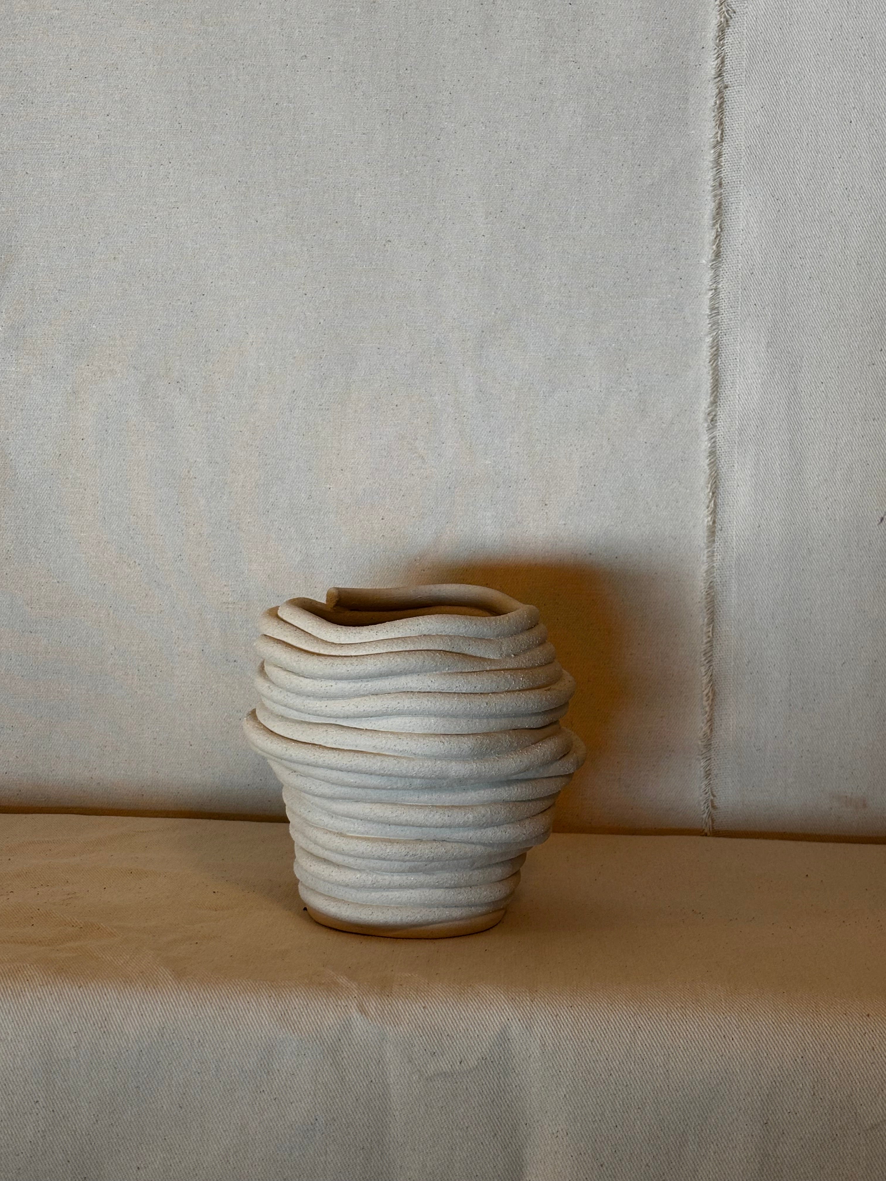 Medium Fossil Vase - With stains