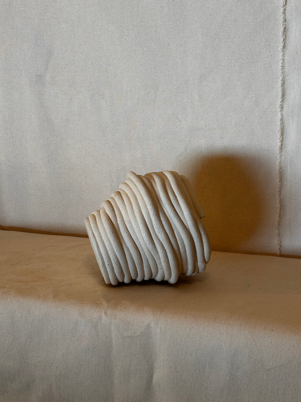 Medium Fossil Vase - With stains