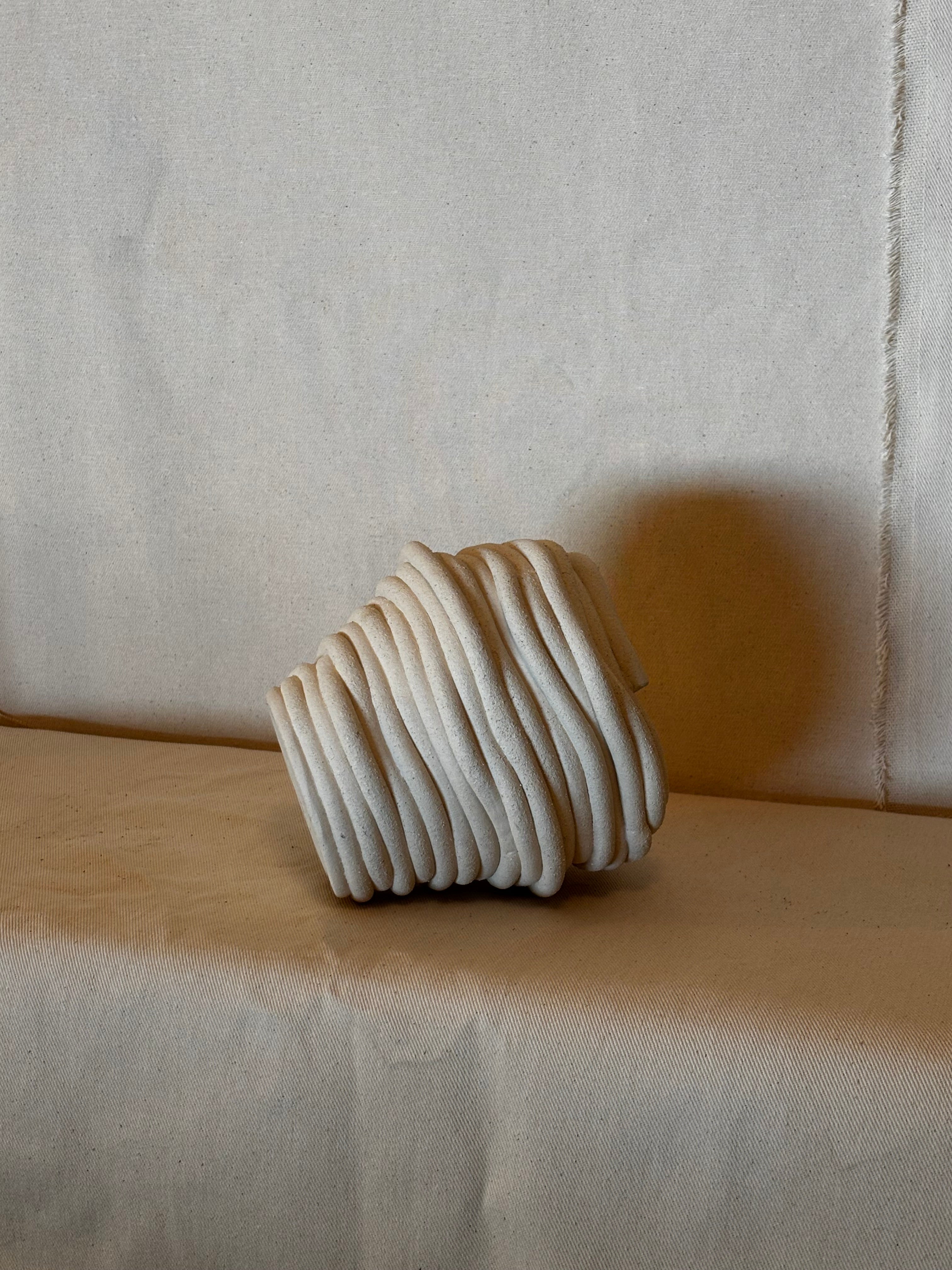 Medium Fossil Vase - With stains
