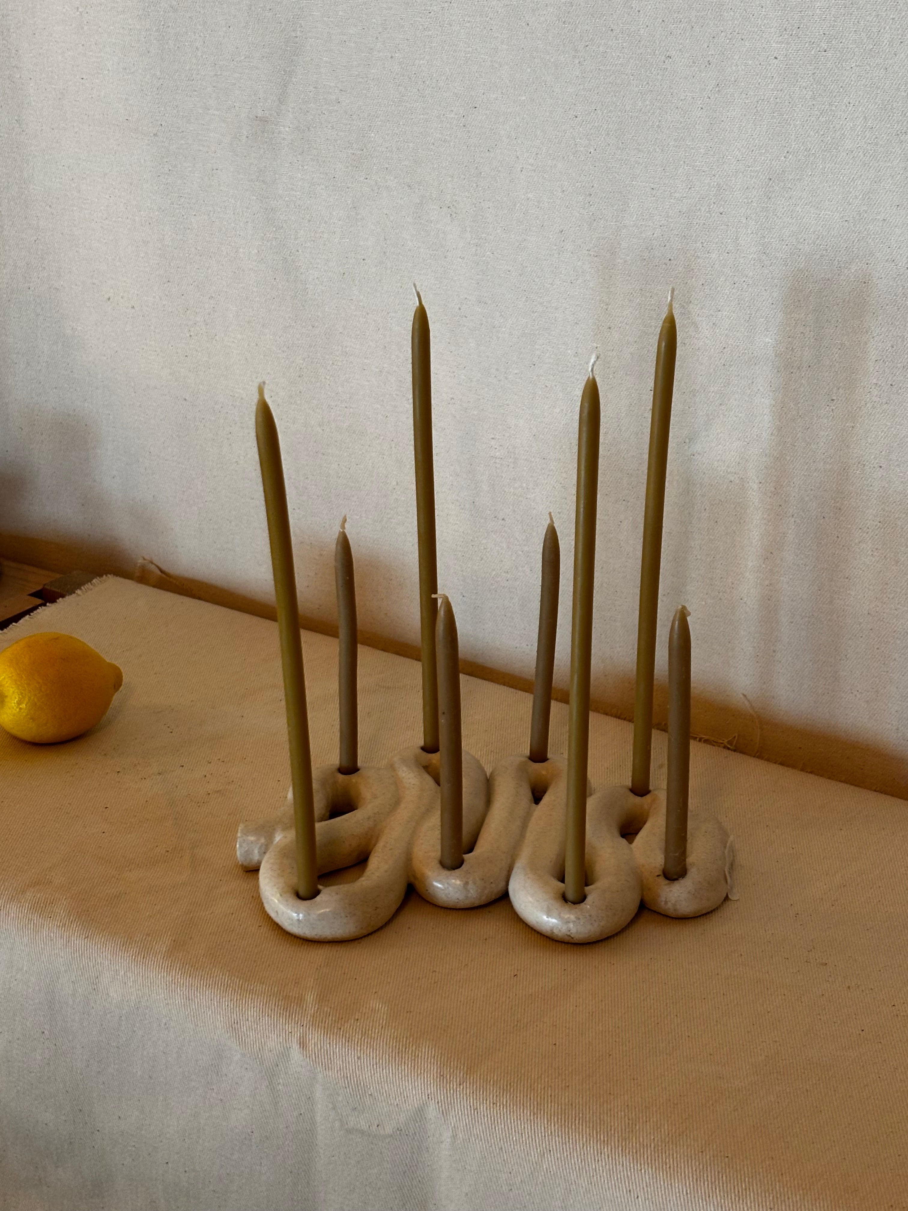Small serpent candle board - candles not included
