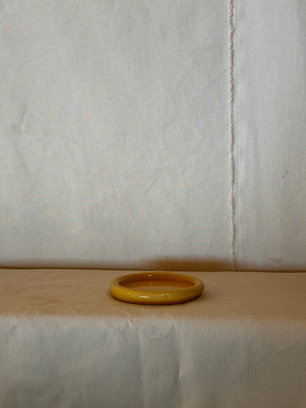 Yellow Bread Plate