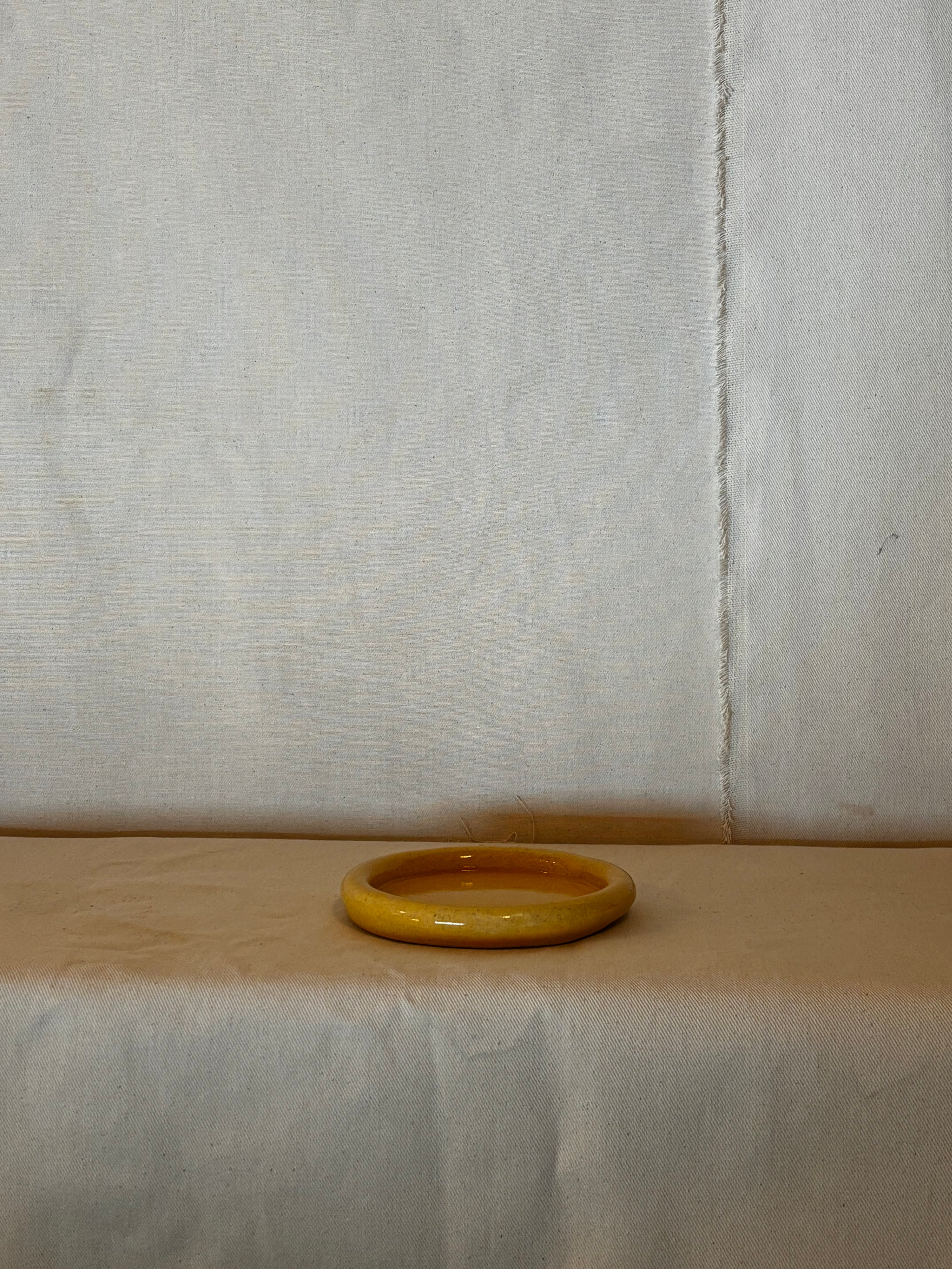 Yellow Bread Plate