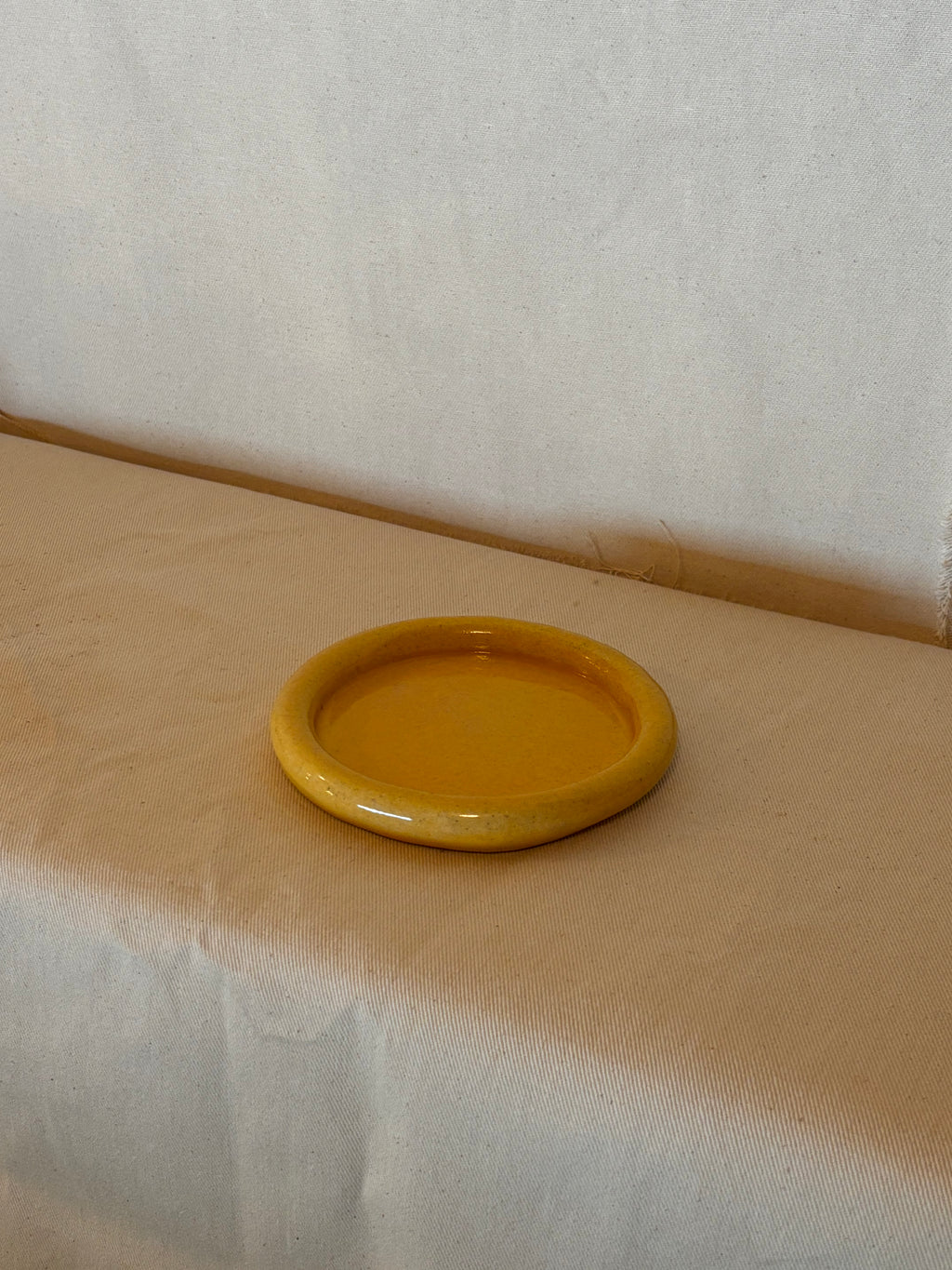 Yellow Bread Plate