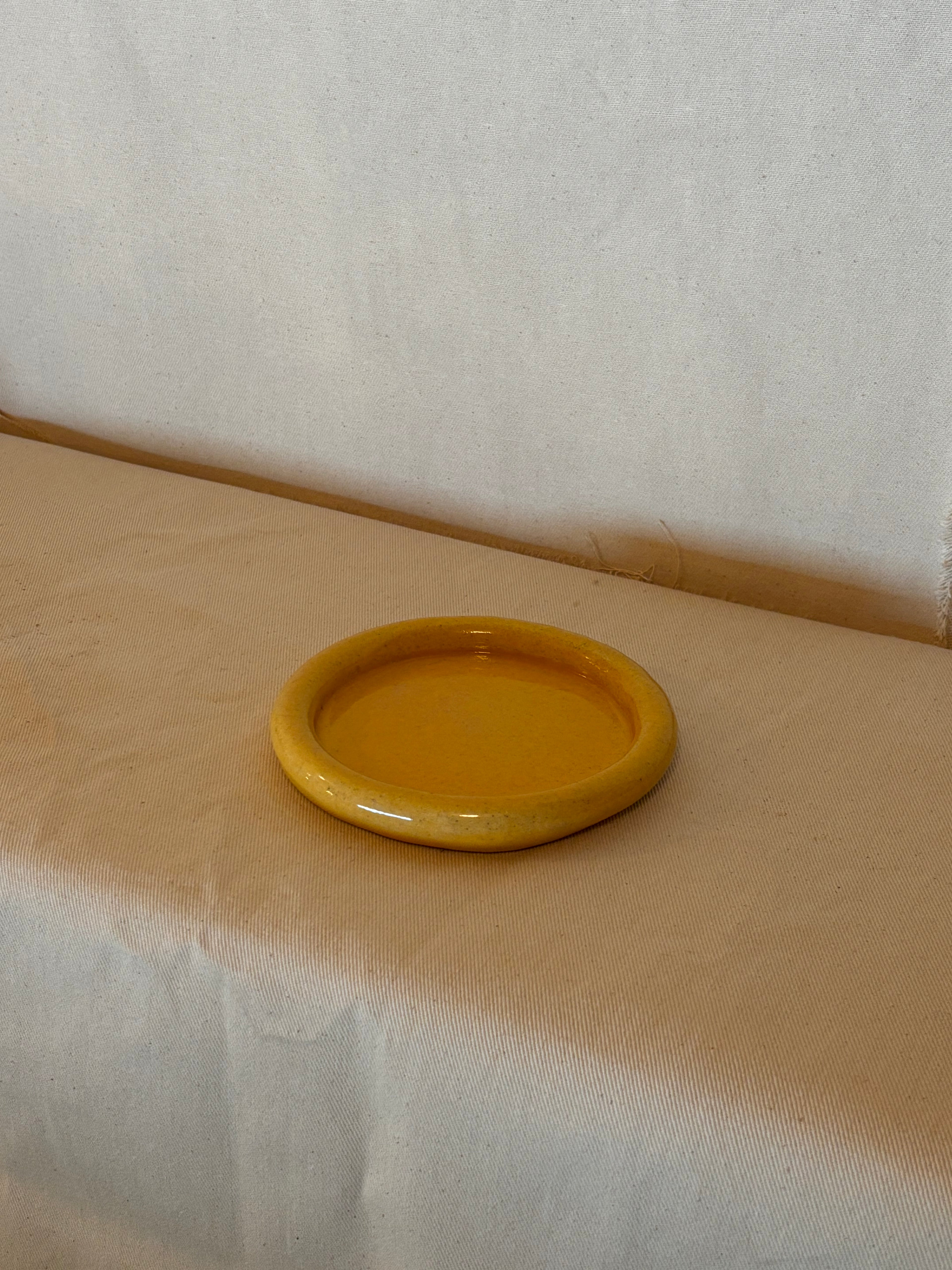 Yellow Bread Plate