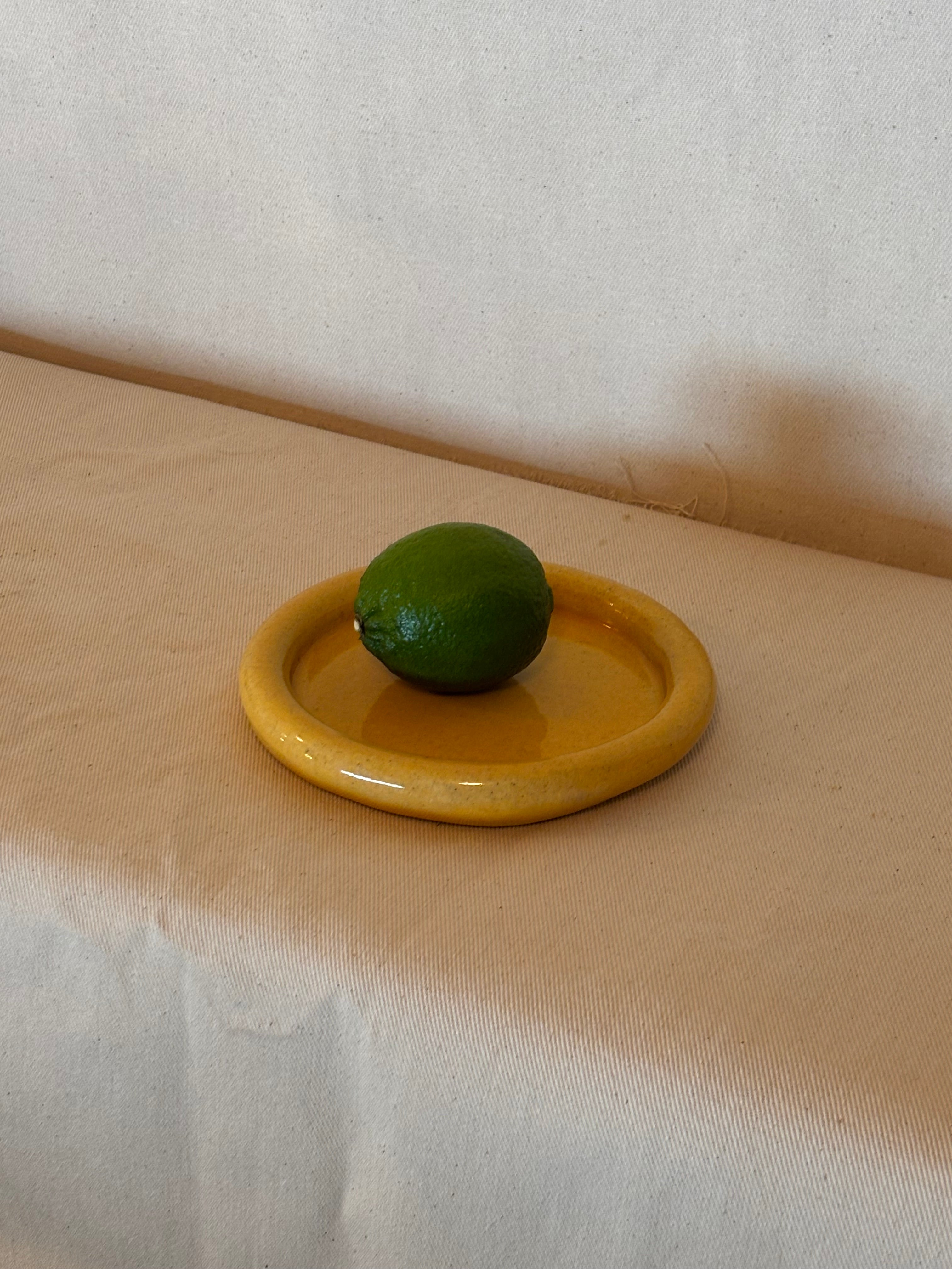Yellow Bread Plate