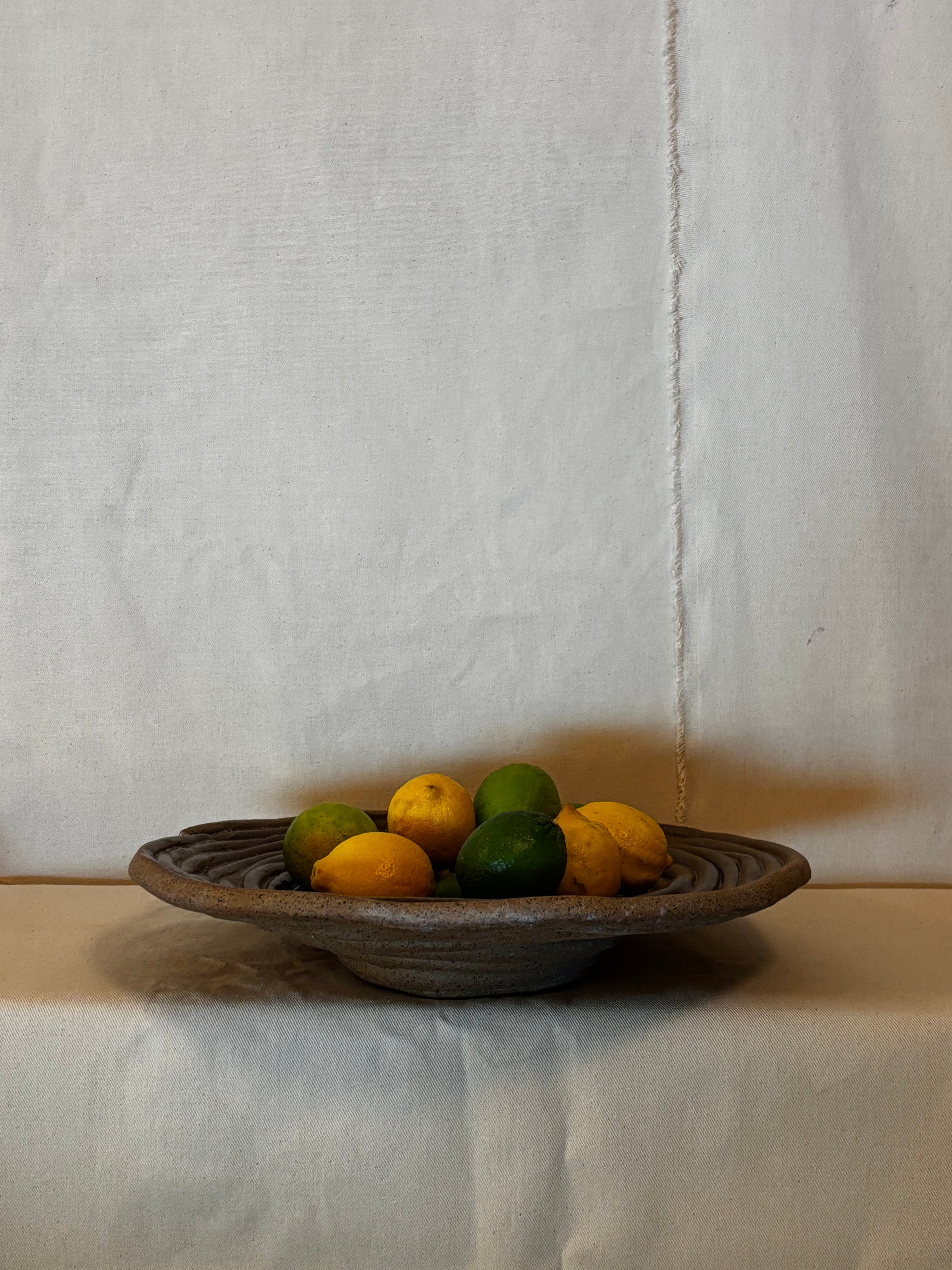 Chocolate Medium Bowl Bubbled Vase