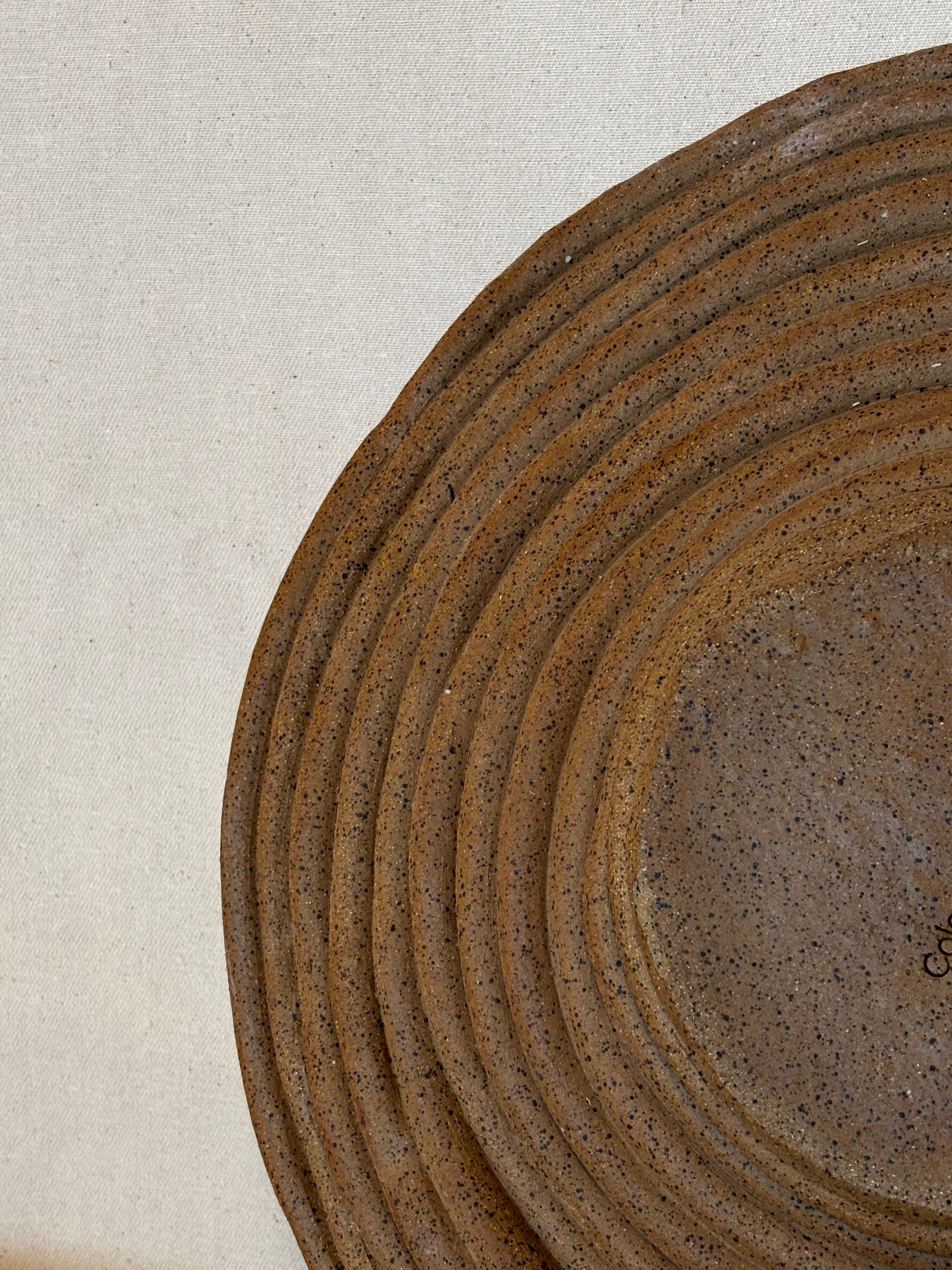 Chocolate Medium Bowl Bubbled Vase