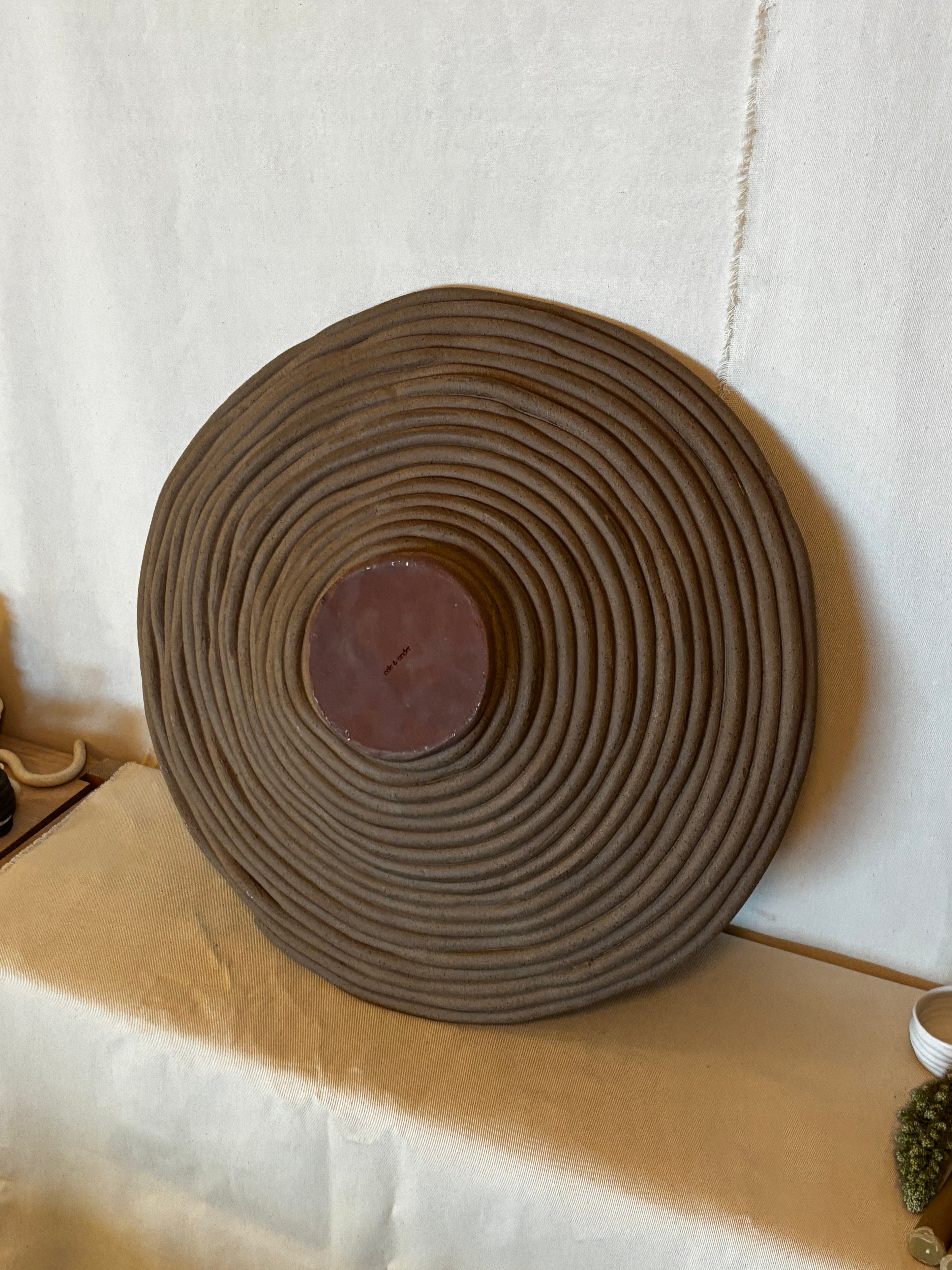 Huge Chocolate Bowl - Terracotta base (accident)