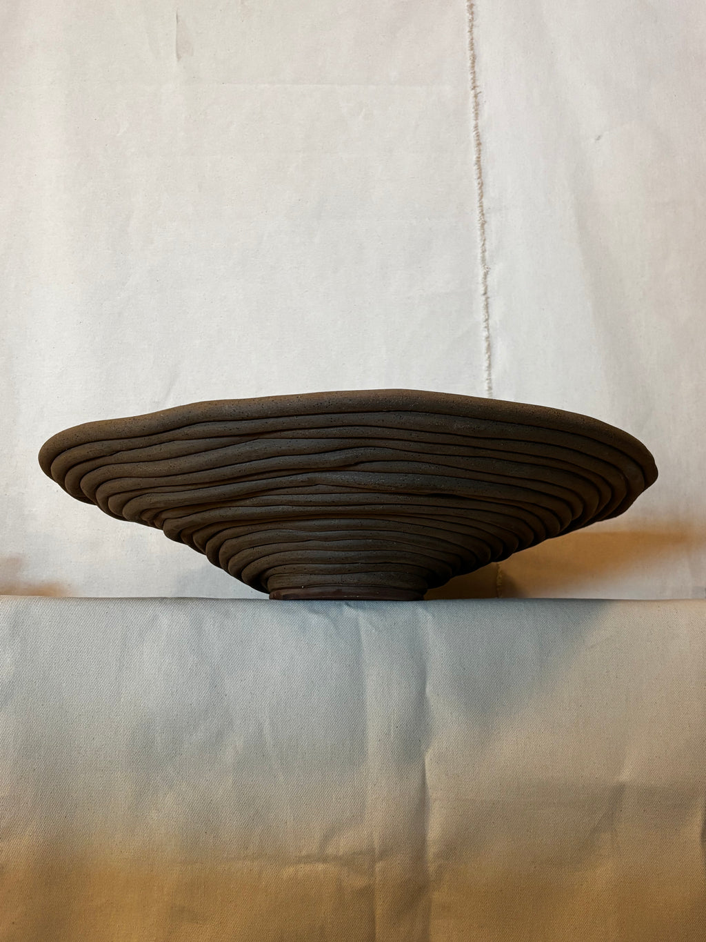 Huge Chocolate Bowl - Terracotta base (accident)