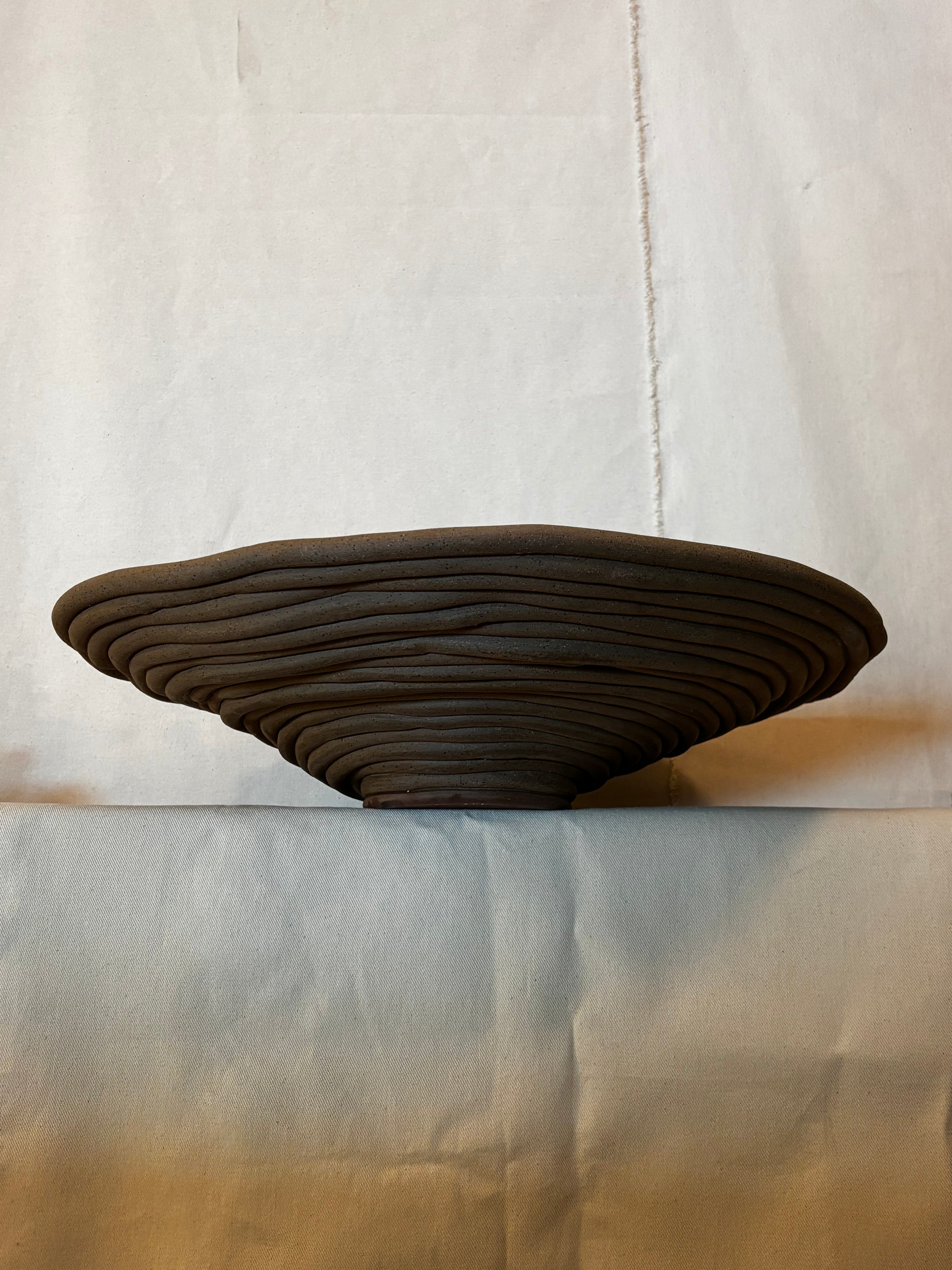 Huge Chocolate Bowl - Terracotta base (accident)