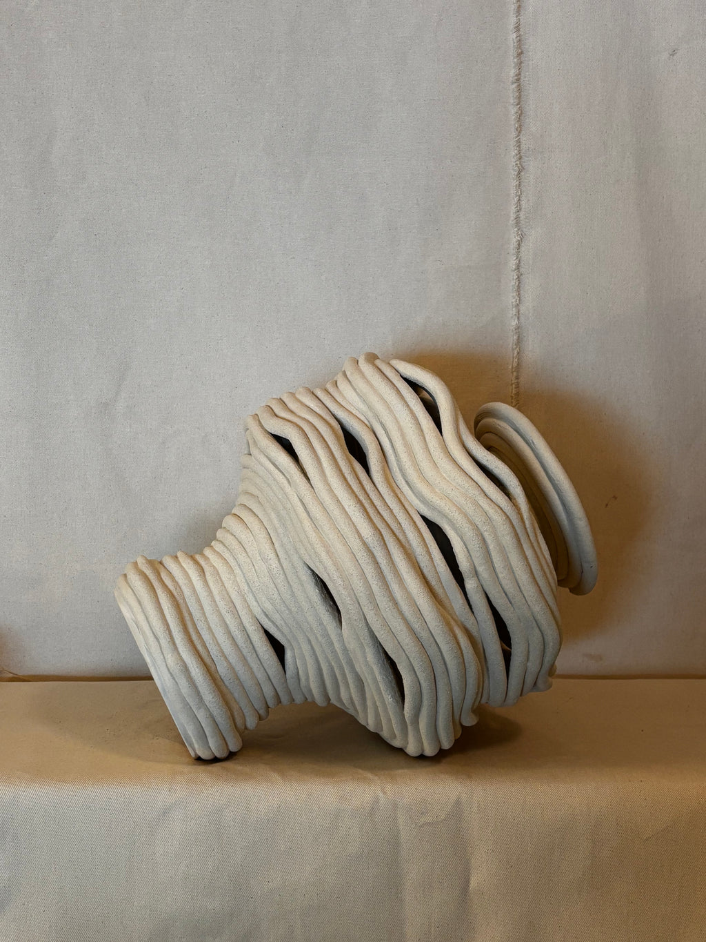 Sample Fossil Vase - Abstract