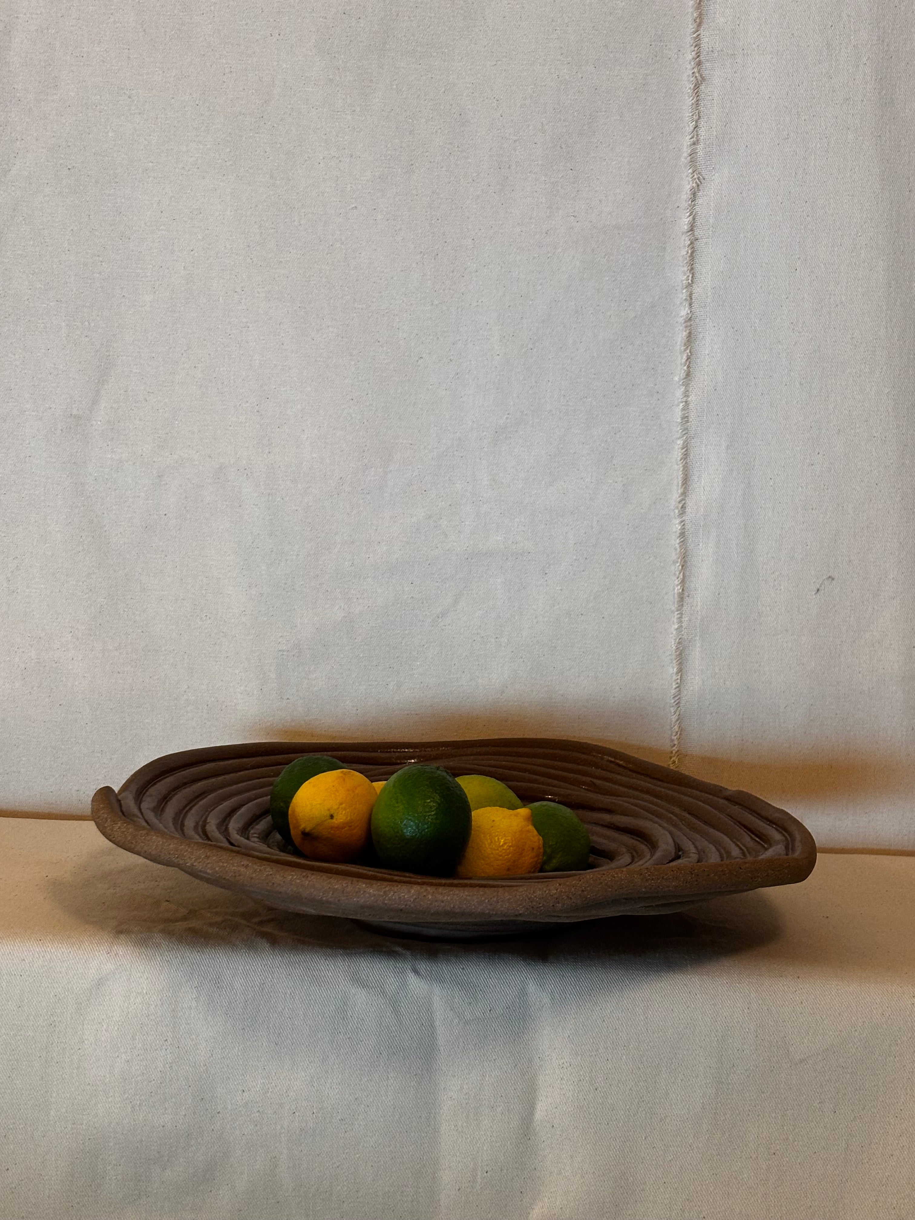 Cracked Medium Chocolate Bowl