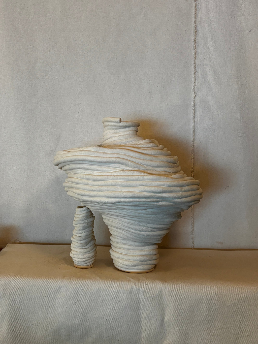 Huge Fossil Vase - Doesnt stand up on its own