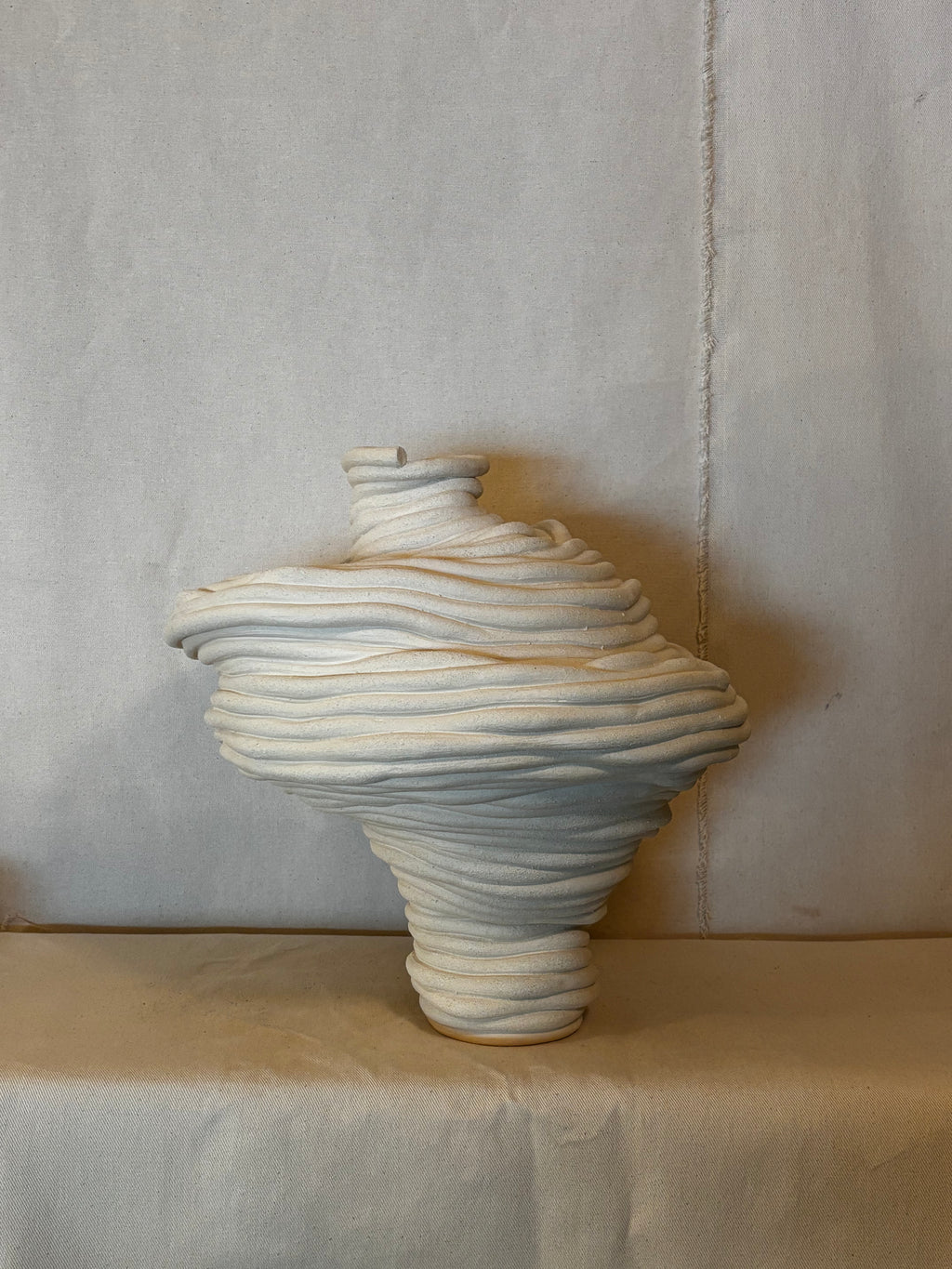 Huge Fossil Vase - Doesnt stand up on its own