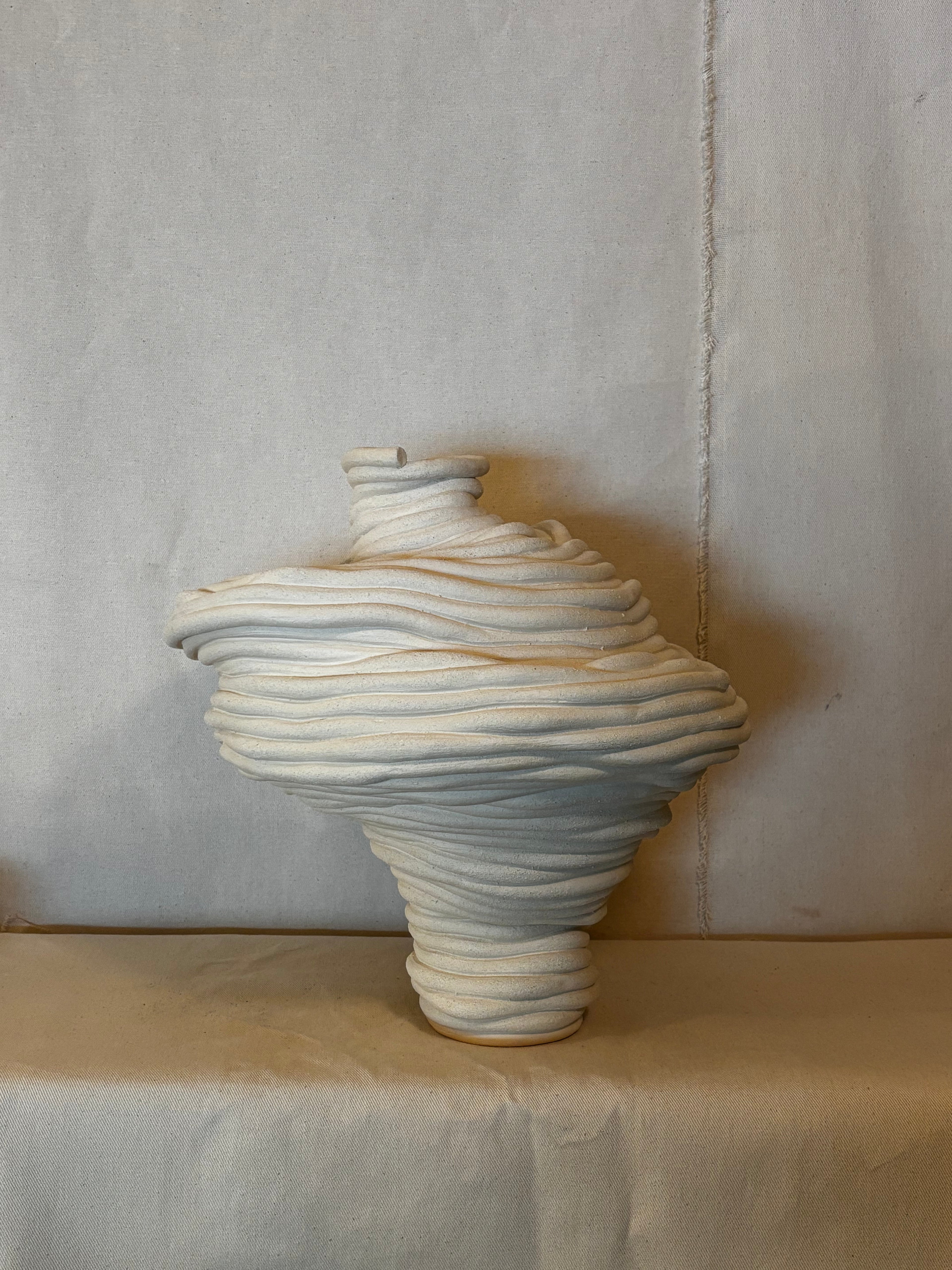 Huge Fossil Vase - Doesnt stand up on its own