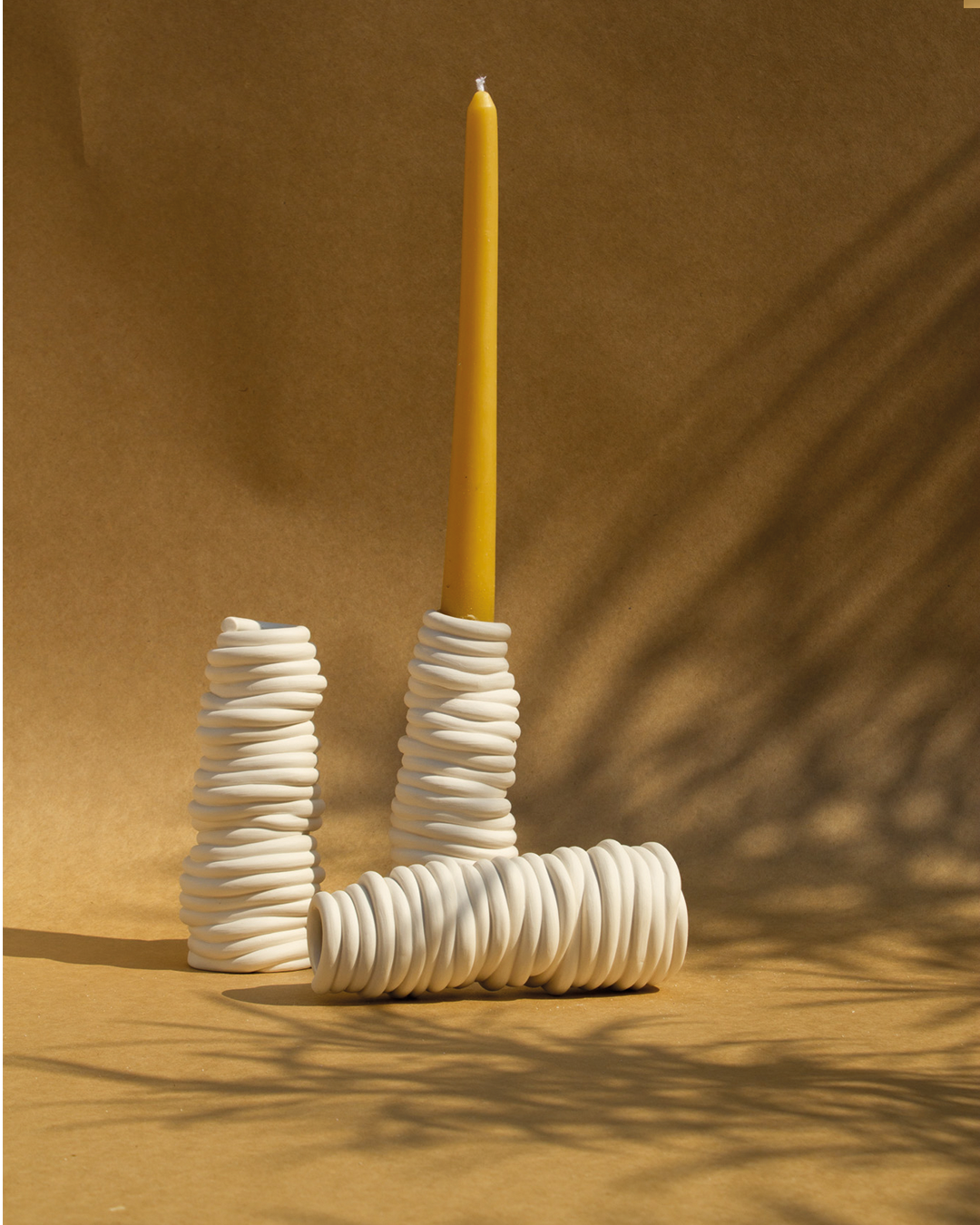 Silk Candlestick Holder - Tall